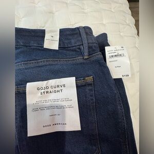 Good American Indigo Straight Leg Jeans